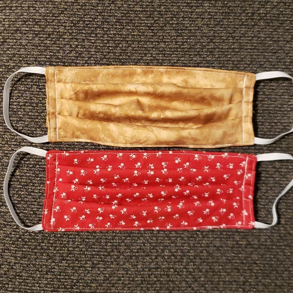 Hand Crafted Other - 2 FACE MASKS, 100% Cotton, Ships Now!!!